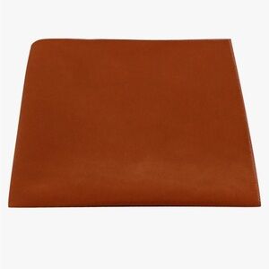 King & Priory Luxury Burnt Orange/Rust Velvet Pocket Square